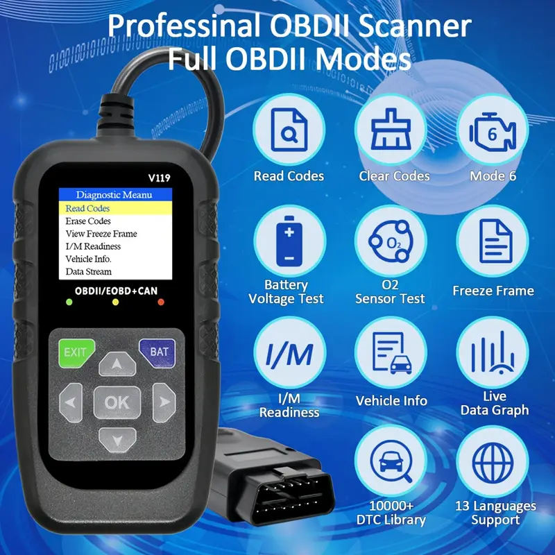 V119 OBD2 Scanner Codeleser US – Logic Analyzer Usb Bewertung und Preis